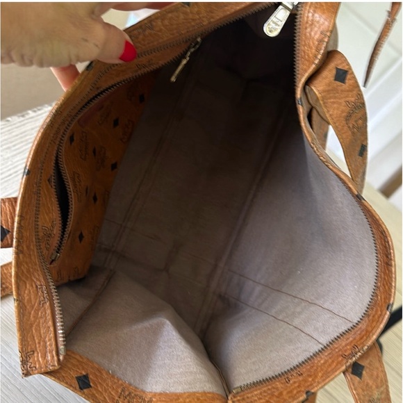 Mcm Visetos Monogram carry all tote authentic hang bag - Picture 7 of 16